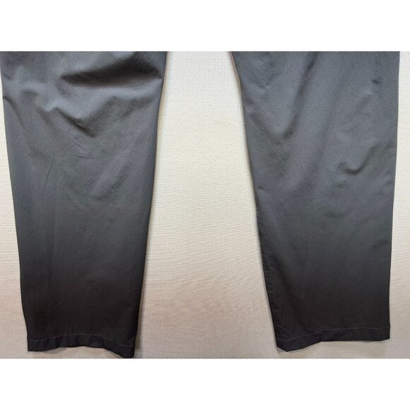 Under Armour Men's Slim Tapered Pants Flat Front Size 34x32 Gray Stretch Pockets - Picture 12 of 13